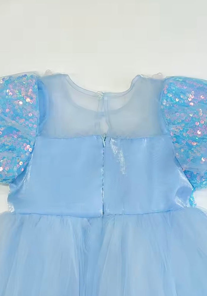 Enchanting Royal Princess Dress Costume & Tulle Bow Clip - Fox Baby & Co