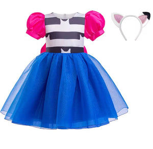 New Gabby’s Dollhouse Inspired Party Dress with Cat Ears Headband - Halloween Costume - Fox Baby & Co