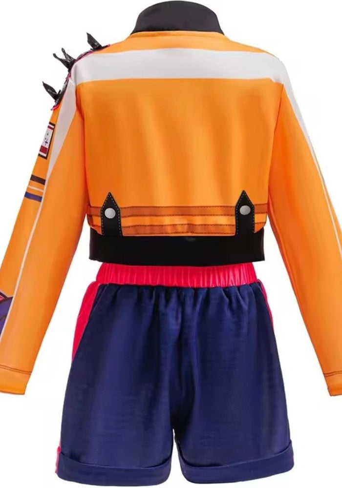 Kids Girls K - POP Style Demon Hunter Rumi Costume Top, Shorts & Jacket 3 Piece - Fox Baby & Co