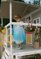 Load image into Gallery viewer, Elsa Lace Princess Party Dress Costume Cosplay &amp; Cape - Blue - Fox Baby &amp; Co
