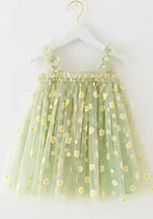 Load image into Gallery viewer, 1st Birthday Kids little girl Arabella Daisy Tulle Dress - Mint - Fox Baby &amp; Co

