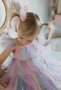 Enchanted Tulle Princess Tulle Birthday Dress Pink Rainbow