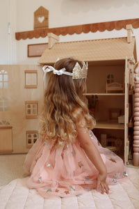 Christmas Tutu Stars & Moons Little Girls Tulle Dress - Pink - Fox Baby & Co