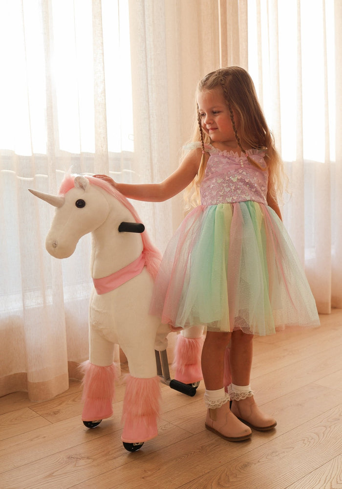 Rainbow Butterfly Unicorn Princess Dress - Fox Baby & Co