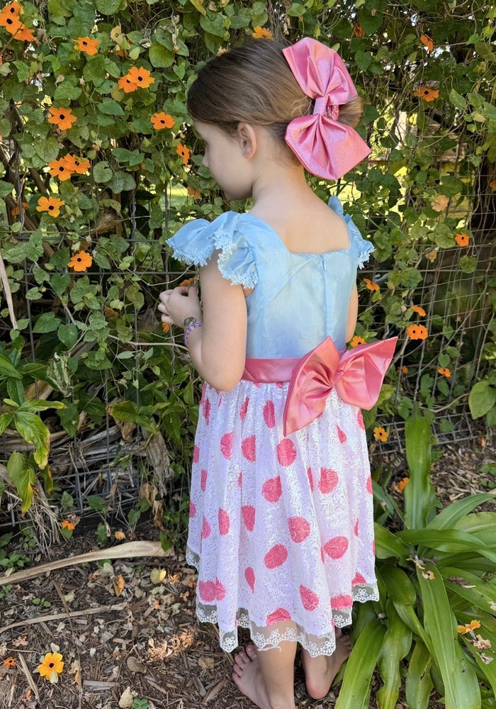 Little Bo Peep Inspired Dress Costume with Headband - Fox Baby & Co