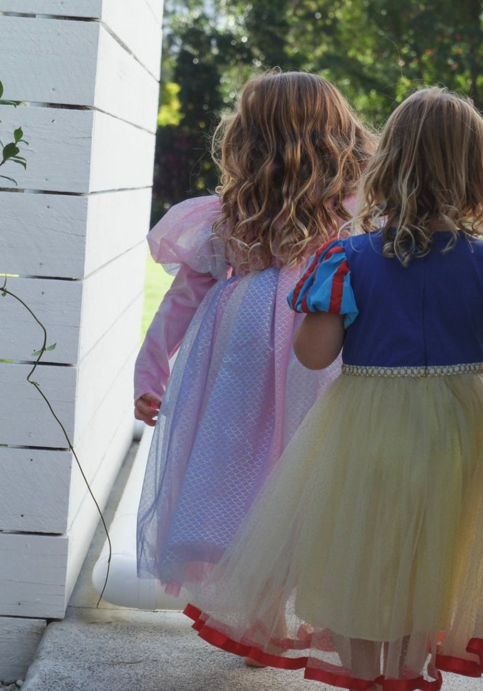 Enchanted Snow White Princess Birthday Party Dress Costume & Headband - Fox Baby & Co