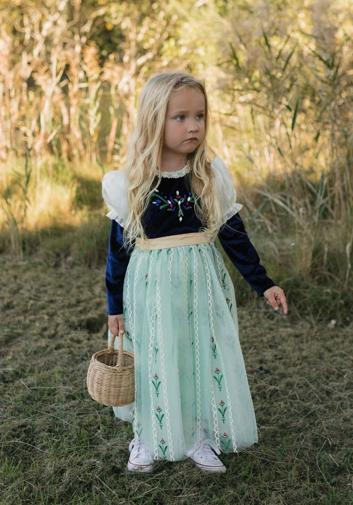 Enchanted Anna Princess Long Sleeve Party Dress Costume - Fox Baby & Co