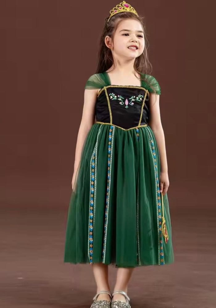 Magical Anna Princess Birthday Party Dress Costume & Jewellery Set - Fox Baby & Co