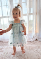 Load image into Gallery viewer, Whimsical Butterfly Fairy Tulle Birthday Dress - Blue - Fox Baby &amp; Co
