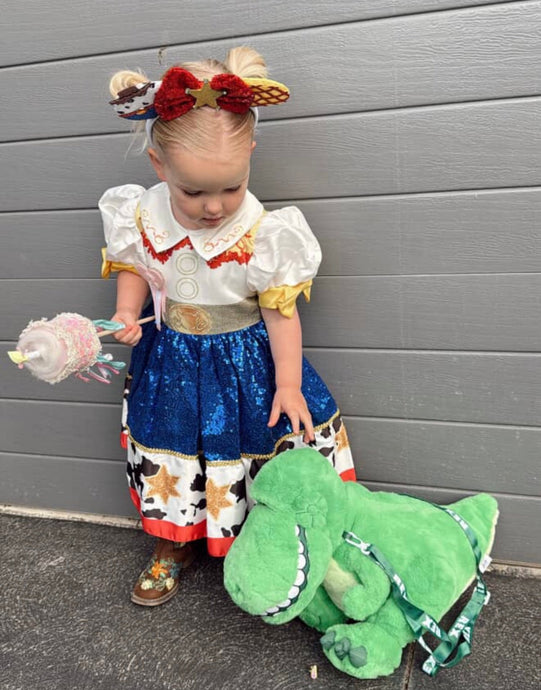 Jessie Cowgirl Princess Costume Dress & Headband (pre order) - Fox Baby & Co