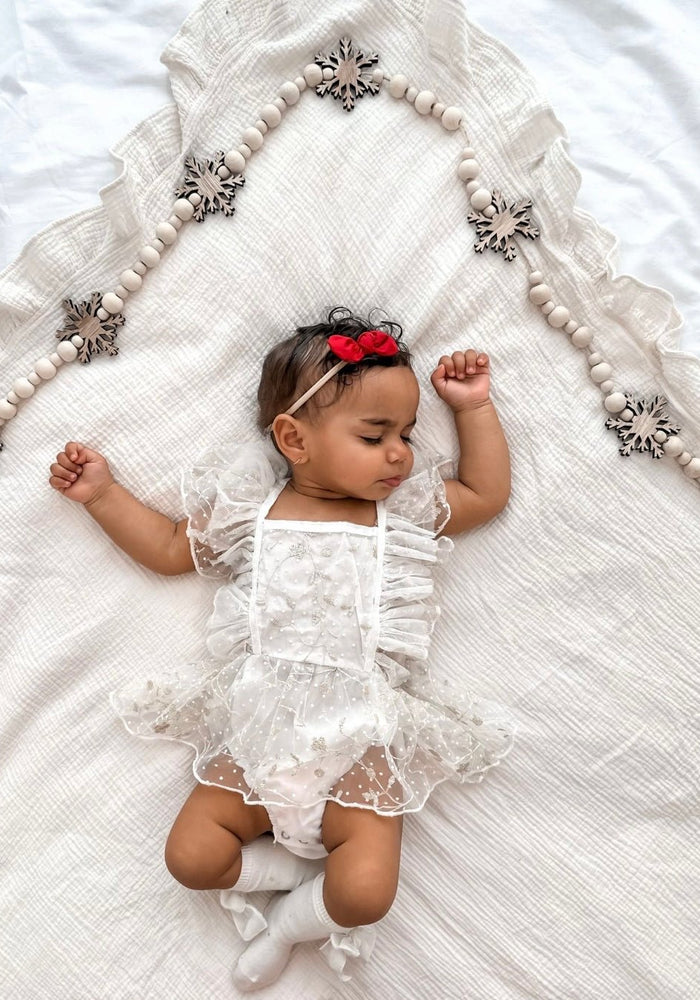 Harper Baby Bow Headband - Cherry Red - Fox Baby & Co