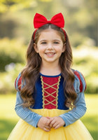 Load image into Gallery viewer, Enchanted Snow White Princess long Sleeve Dress Costume &amp; Headband - Fox Baby &amp; Co
