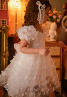 Load image into Gallery viewer, Kids girls Tea Party Butterfly Tulle Dress - White
