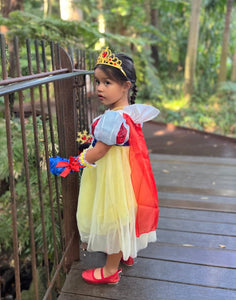 Magical Snow White Luxe Princess Birthday Party Dress Costume & Jewellery Set - Fox Baby & Co