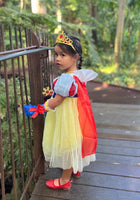 Load image into Gallery viewer, Magical Snow White Luxe Princess Birthday Party Dress Costume &amp; Jewellery Set - Fox Baby &amp; Co
