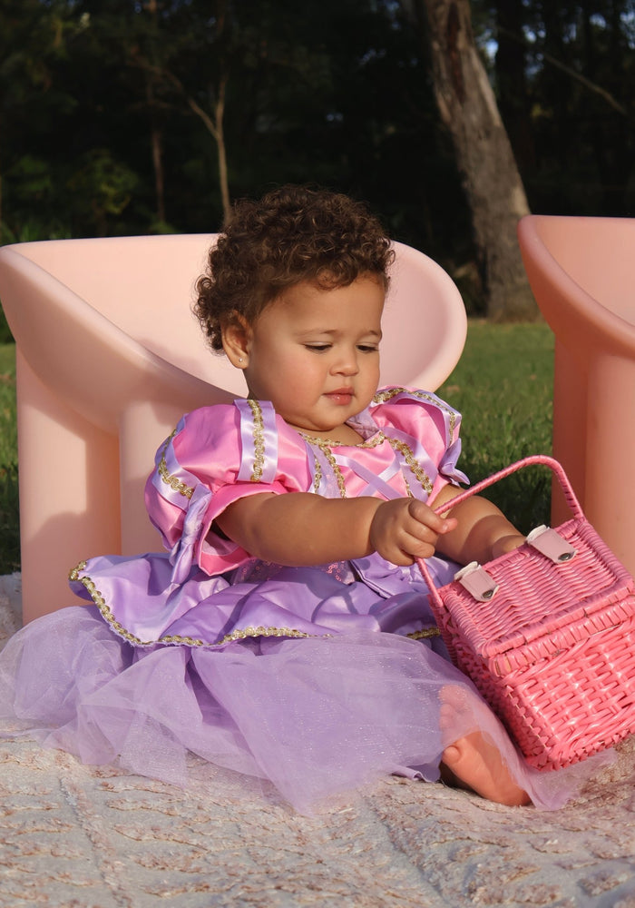 Mini Baby Rapunzel Luxe Princess Birthday Party Dress - Fox Baby & Co
