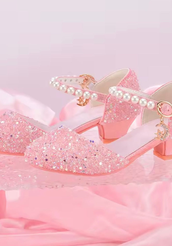 Glinda Little Girls High Heel Princess Birthday Girl Shoe (pre order) - Fox Baby & Co