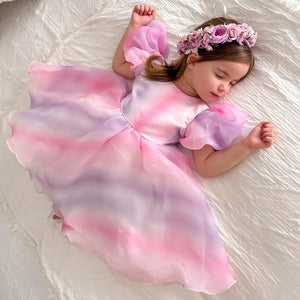 Kids little girls Cotton Candy Luxe Party Dress (pre order) - Fox Baby & Co