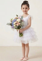 Load image into Gallery viewer, Ballerina Sequins Sparkle Tulle Tutu Dress - White - Fox Baby &amp; Co
