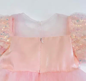 Enchanting Royal Princess Dress Costume & Tulle Bow Clip - Fox Baby & Co