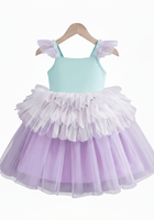 Load image into Gallery viewer, Rainbow Mermaid Luxe Princess Birthday Party Dress - Fox Baby &amp; Co
