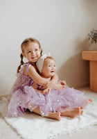 Load image into Gallery viewer, Sparkle Snow Princess Kids little Girls Tulle Dress - Purple - Fox Baby &amp; Co

