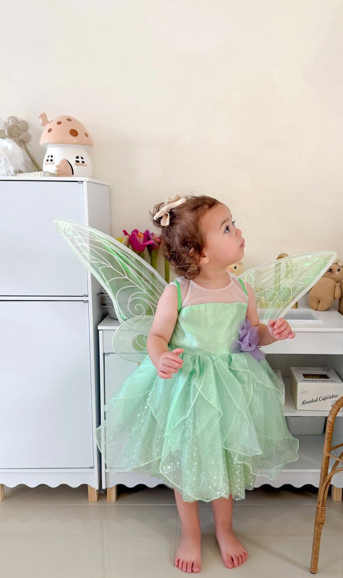 Original Tinker Bell Fairy Princess Dress & matching Wings – Fox Baby & Co Original Tinker Bell Fairy Princess Dress & matching Wings – Fox Baby & Co