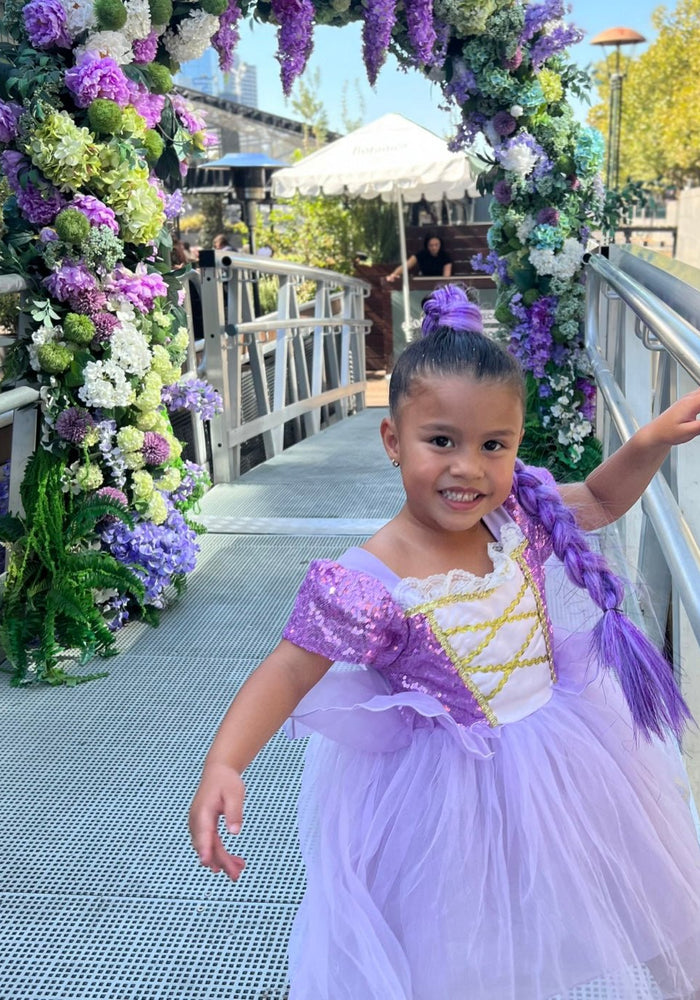 Classic Purple Princess Birthday Luxe Party Dress Costume - Fox Baby & Co