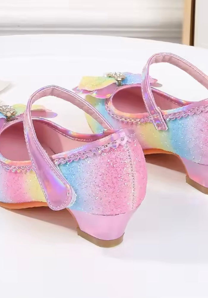 Little Girls My First High Heel Bow Princess Birthday Girl Shoe (pre order) - Fox Baby & Co