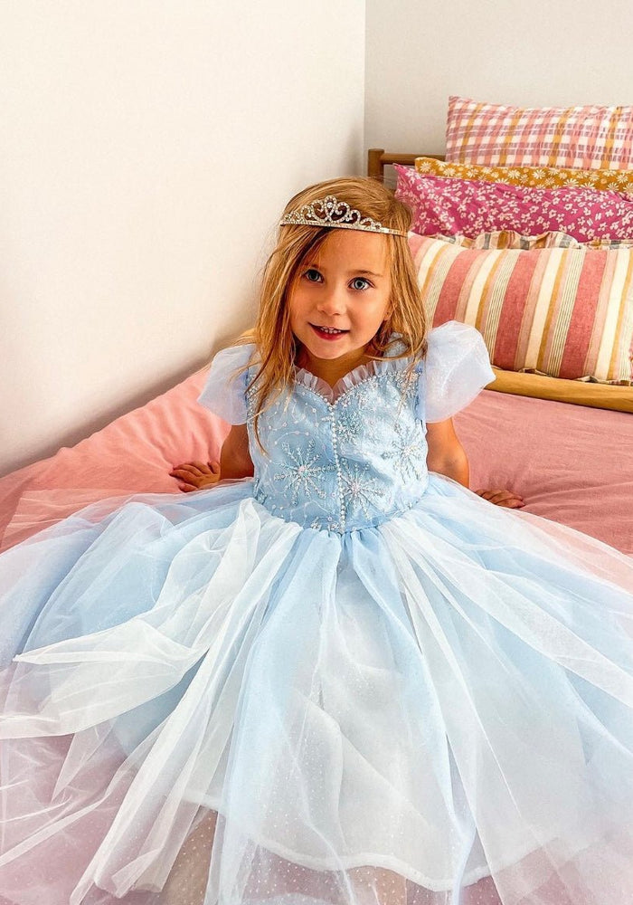 Blue Snowflake Elsa Princess Party Dress Costume - Fox Baby & Co