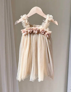 Florence Floral Birthday Tulle Dress (pre order) - Fox Baby & Co