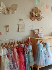 Mermaid Ocean Luxe Little Girls Tulle Dress - Blue - Fox Baby & Co