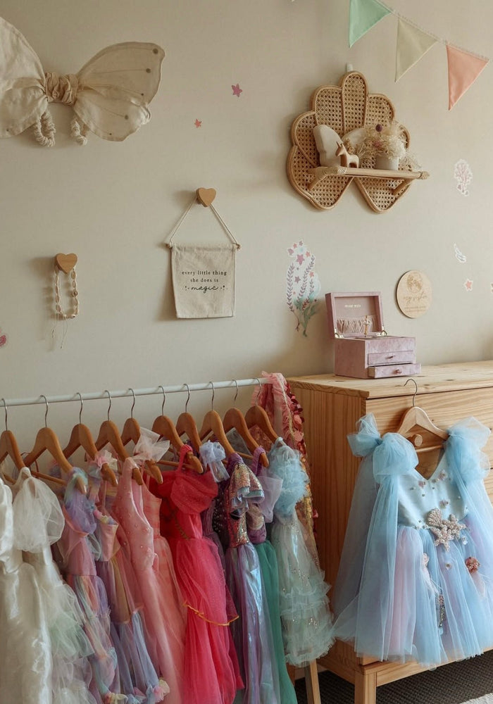 Mermaid Ocean Luxe Little Girls Tulle Dress - Blue - Fox Baby & Co