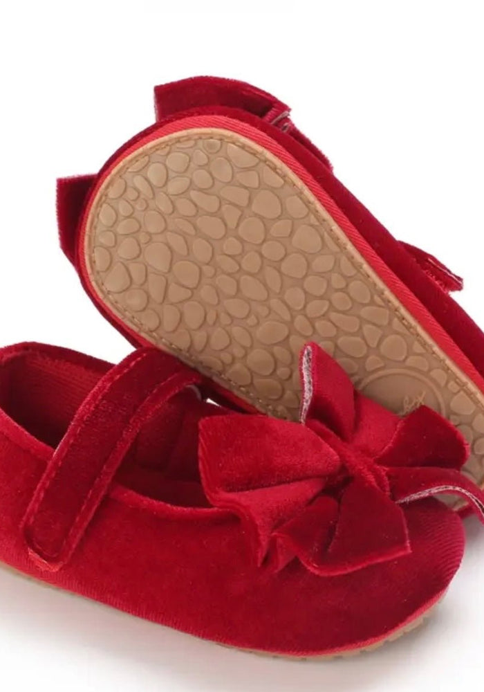 My First Baby Red Velvet Shoes (pre order) - Fox Baby & Co