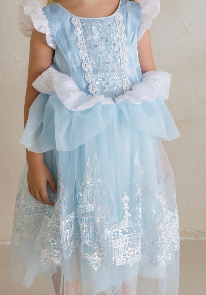 Cinderella Enchanted Castle Luxe Dress & Matching Gloves - Fox Baby & Co