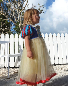 Enchanted Snow White Princess Birthday Party Dress Costume & Headband - Fox Baby & Co