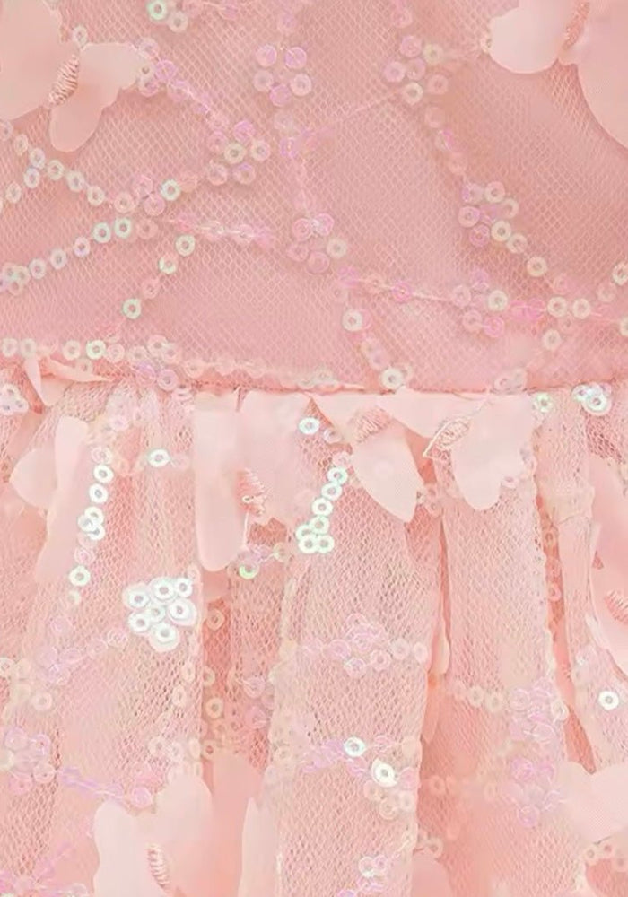 Kids girl Harper Butterfly Sparkle Tulle Dress - Pink - Fox Baby & Co