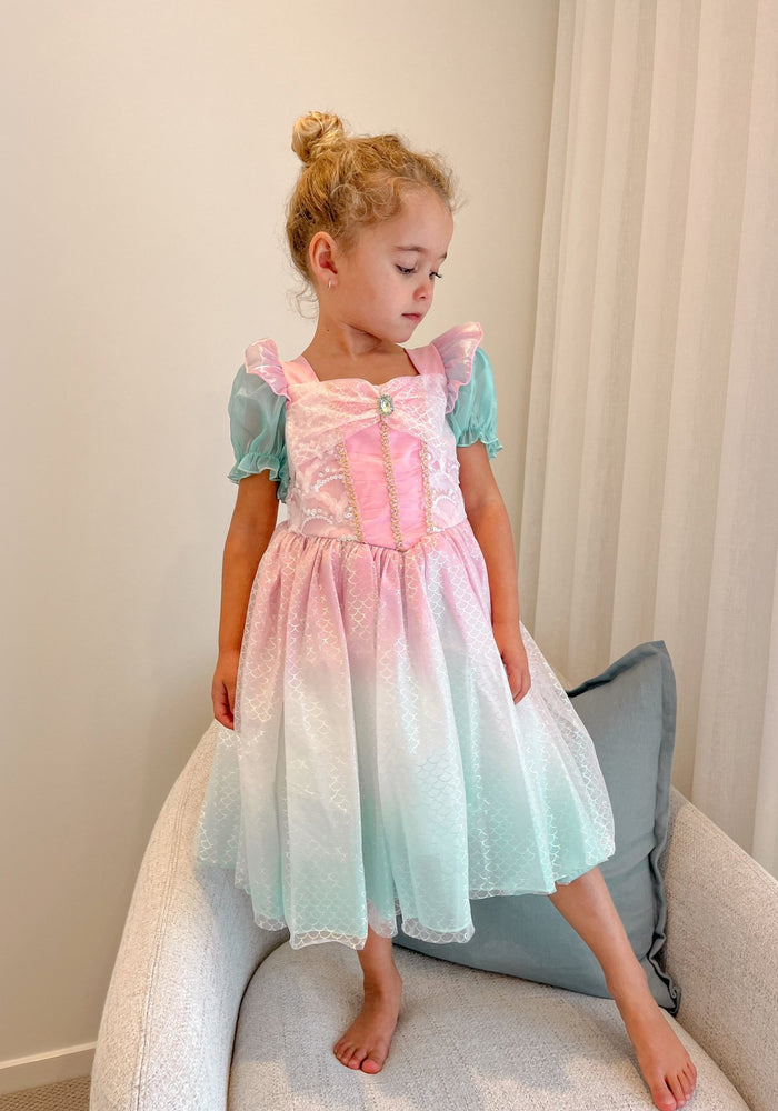 Rainbow Pastel Mermaid Princess Party Dress Costume - Fox Baby & Co