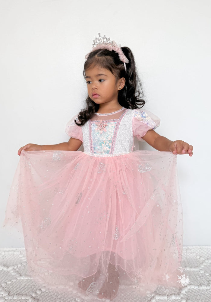 Pink Fairyfloss Princess Birthday Party Dress with cape - Fox Baby & Co