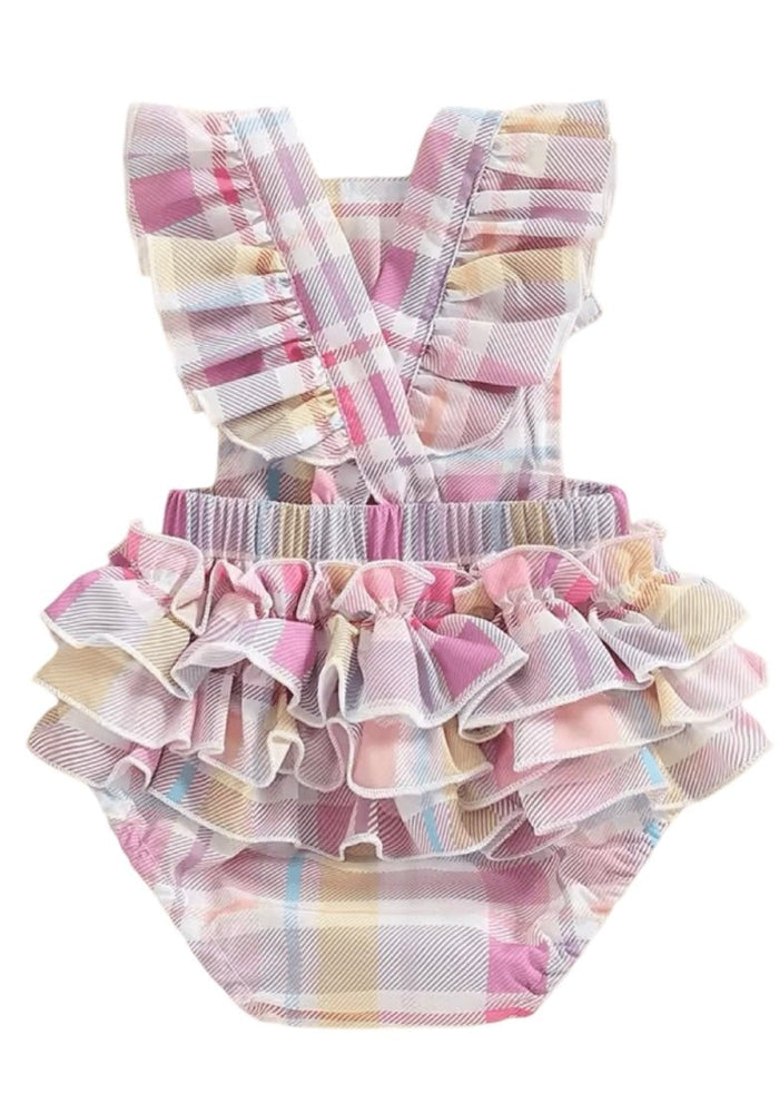 My First Easter Frill Romper & Bow (pre order) - Fox Baby & Co