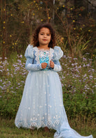 Load image into Gallery viewer, Snow Sparkle Elsa Princess Long Sleeve Dress Costume &amp; Cape - Fox Baby &amp; Co
