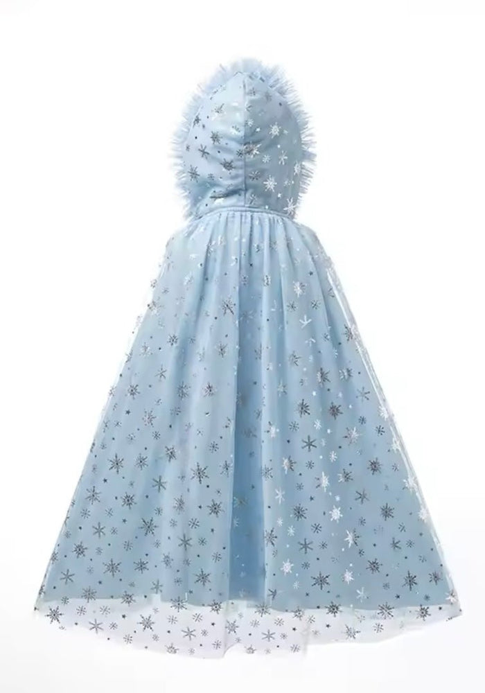 Kids little girls Snow Elsa Cosplay Cloak Cape (pre order) - Fox Baby & Co