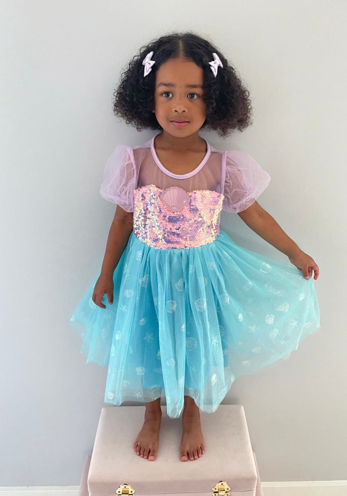 Mermaid Shell Princess Birthday Party Dress - Fox Baby & Co