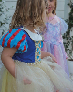 Enchanted Snow White Princess Birthday Party Dress Costume & Headband - Fox Baby & Co