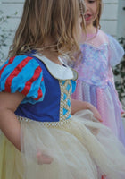 Load image into Gallery viewer, Enchanted Snow White Princess Birthday Party Dress Costume &amp; Headband - Fox Baby &amp; Co
