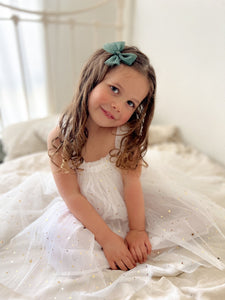Little Girls Christmas Sparkle Tulle Dress (pre order) - Fox Baby & Co