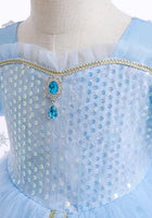 Load image into Gallery viewer, Snow Queen Princess Birthday Party Dress Costume with cape

