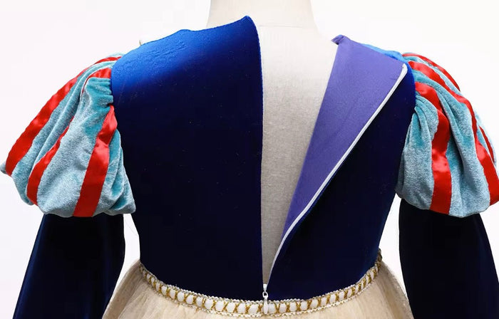 Classic Snow White Princess long Sleeve Party Dress Costume & Headband - Fox Baby & Co