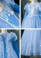 Load image into Gallery viewer, Snow Elsa Princess Birthday Long Sleeve Party Dress Costume - Fox Baby &amp; Co
