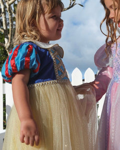 Enchanted Snow White Princess Birthday Party Dress Costume & Headband - Fox Baby & Co